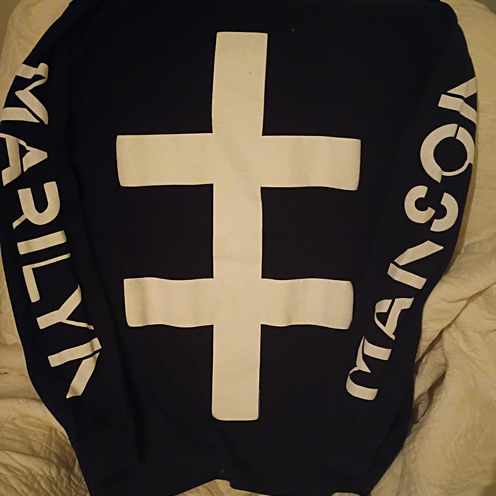 New Official Marilyn Manson 2018 Twins of Evil Tour Long Sleeve LARGE Rob Zombie